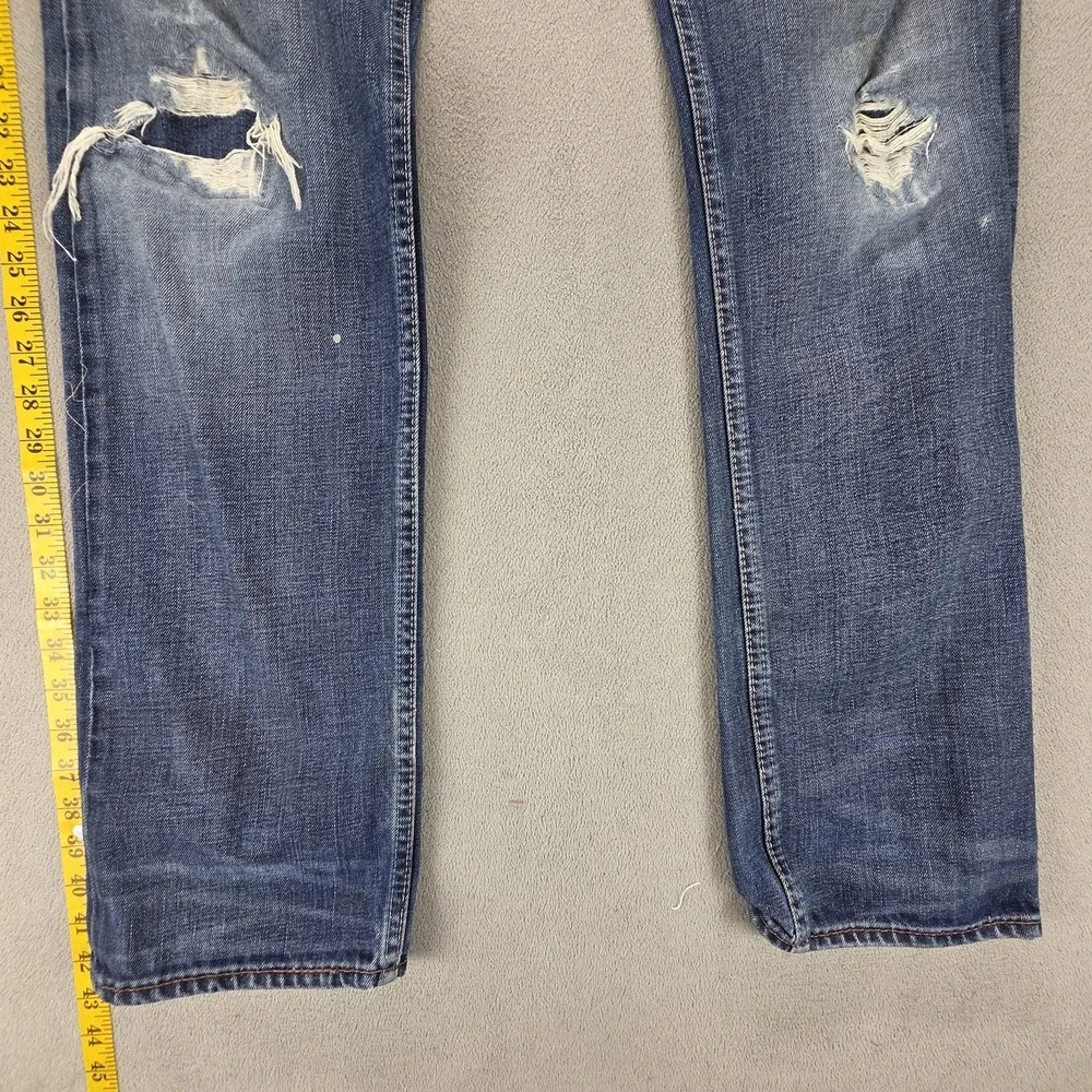 Vintage Levis Engineered Jeans Mens 34x34 Blue 504 Straight Zip Fly Medium Wash